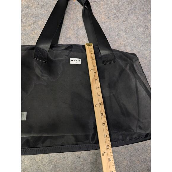 Wilo The Label Active Sheer Duffel Bag Black Cross Body Strap Classic - Picture 7 of 8